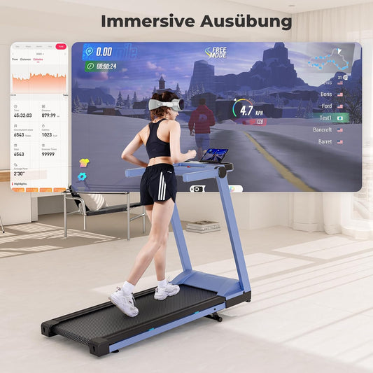 DeerRun Raceable Laufband: High-Tech Home Laufband mit Steigung & AI Coach