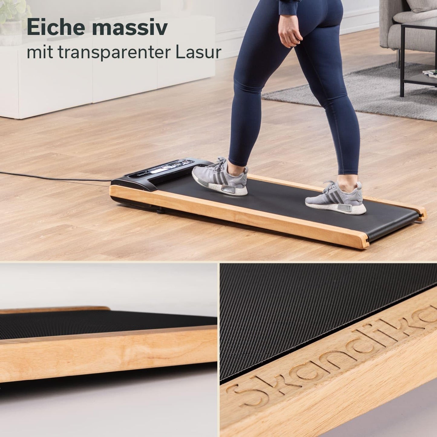 Skandika Nordik Walking Pad: Laufband für Home Fitness & Büro, mit Steigung