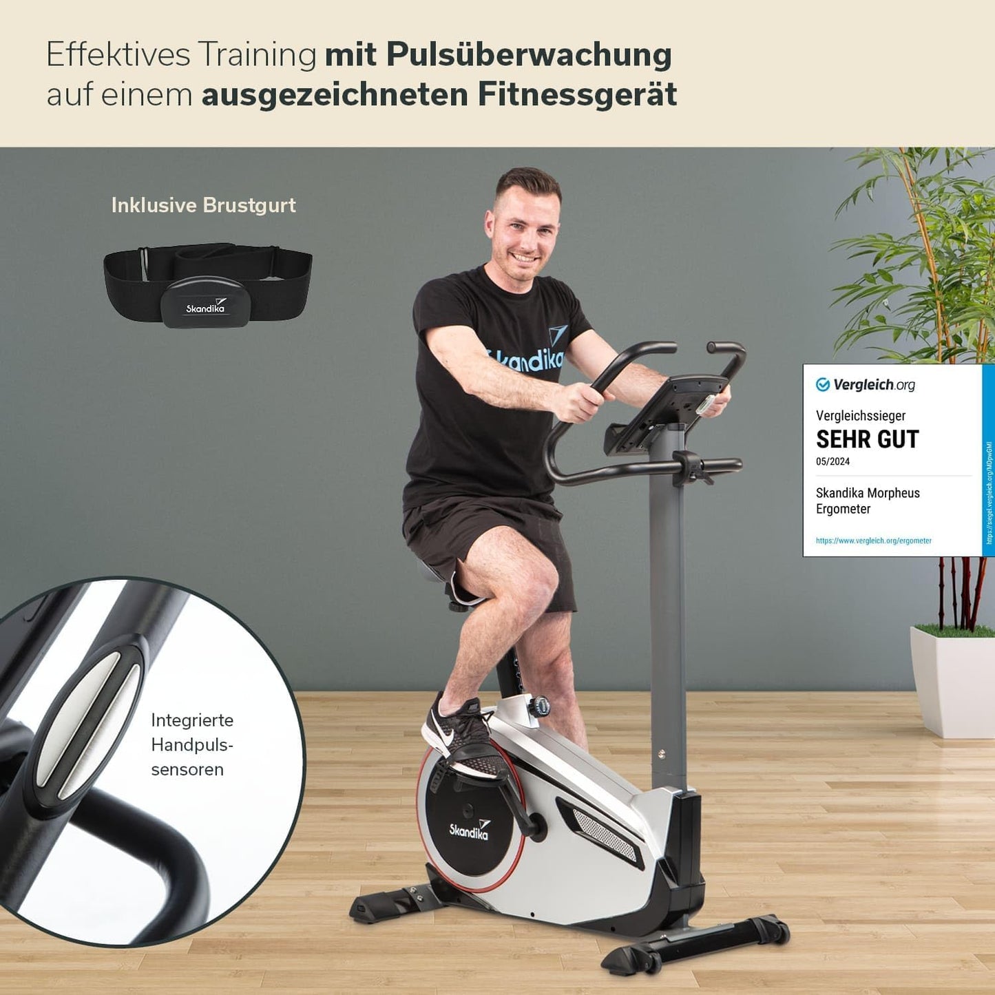 Skandika Morpheus: Ergometer mit 12 kg Schwungmasse
