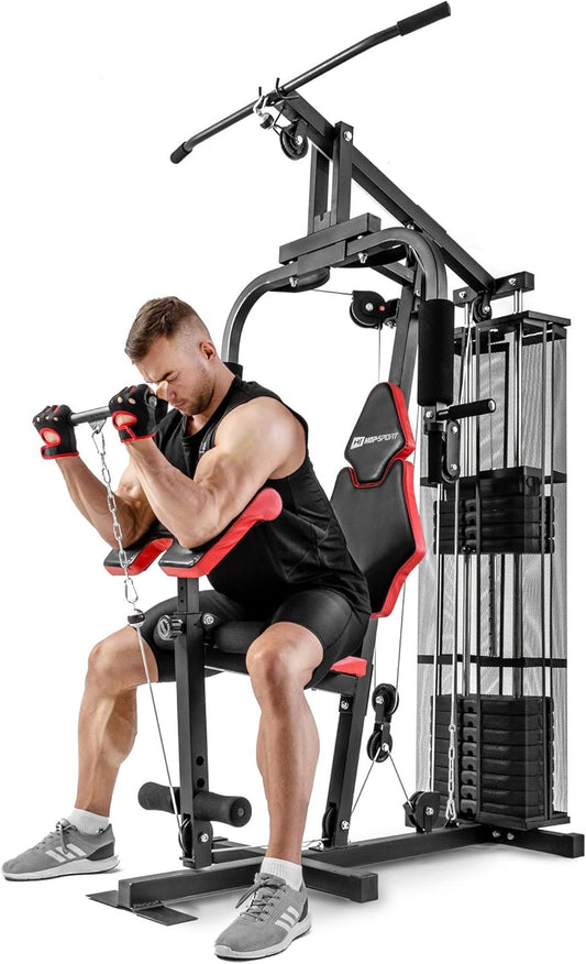 Hop-Sport Home Gym HS-1044K Multifunctional Fitness Station with Weight Stack