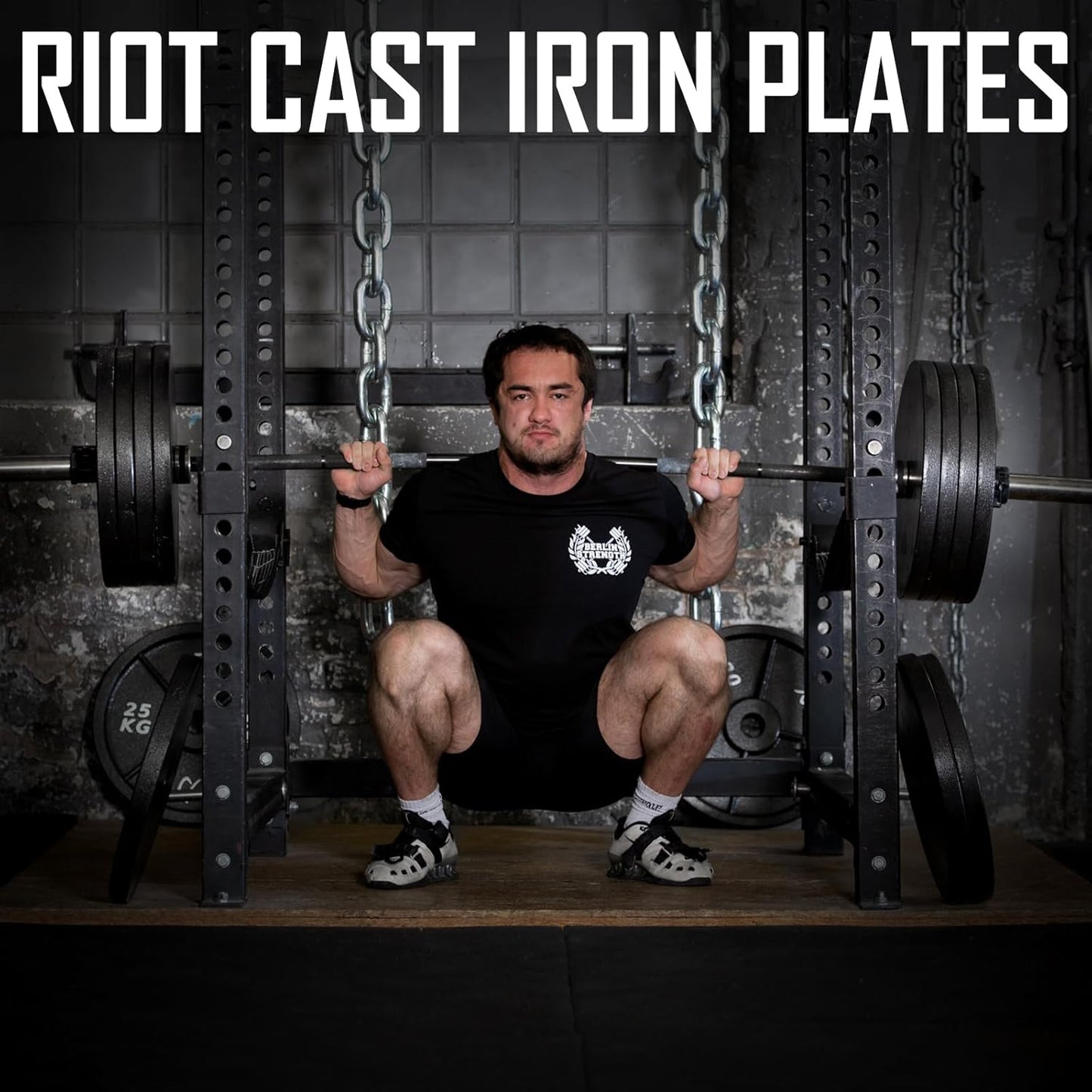 Strength Shop Gusseisen Hantelscheiben: Robuste 50mm Gewichtsscheiben für Langhantel