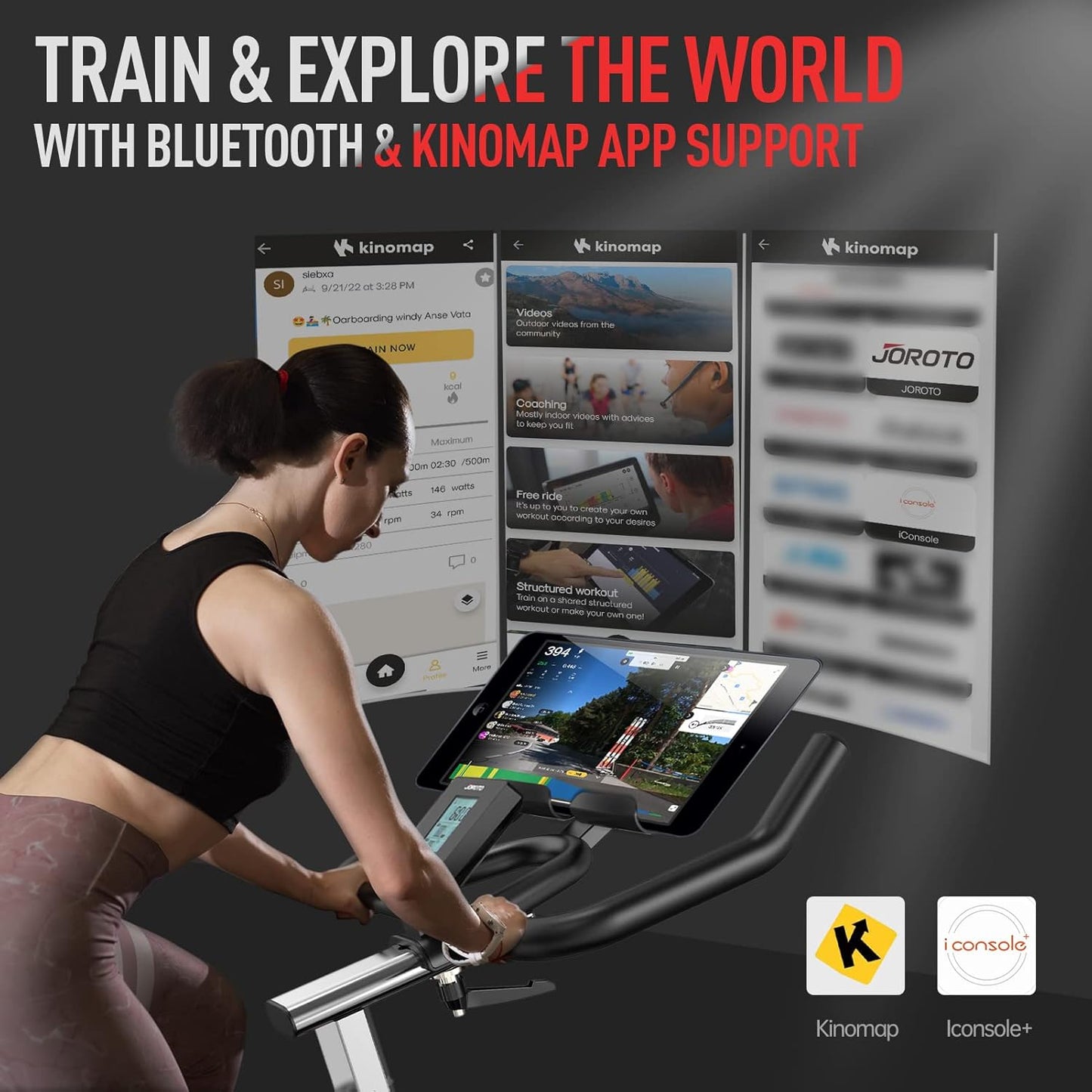 JOROTO X2: Leises Heimtrainer-Ergometer mit LCD-Monitor