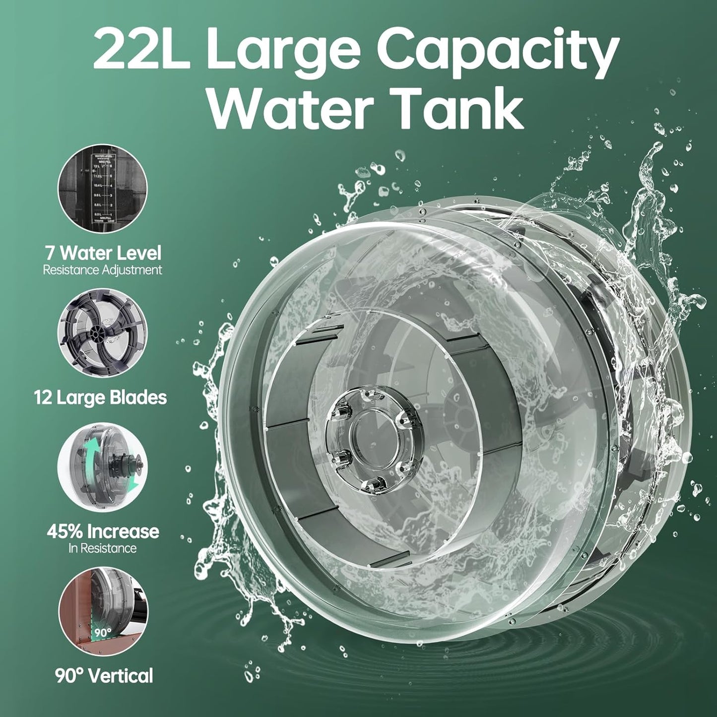 JOROTO MR380/MR390 Rudergerät: Eichenholz, 28L Tank, Bluetooth Monitor