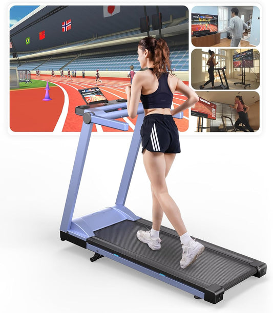 DeerRun Raceable Laufband: High-Tech Home Laufband mit Steigung & AI Coach