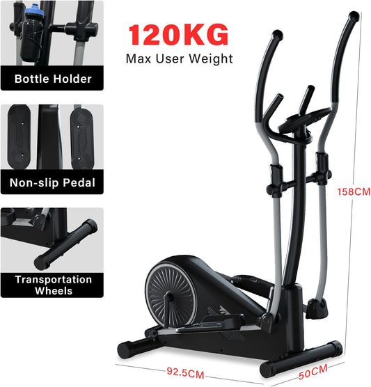 TODO 2-in-1 Crosstrainer für Zuhause mit App & LCD Monitor