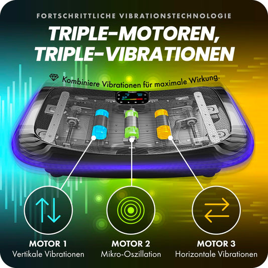 4D Vibration Plate Powerful Quiet Motor Magnet Therapy Ultra Comfort