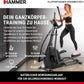Hammer SpeedMotion II: Crosstrainer mit Steigung, 24 Programmen & 18 kg Schwungmasse