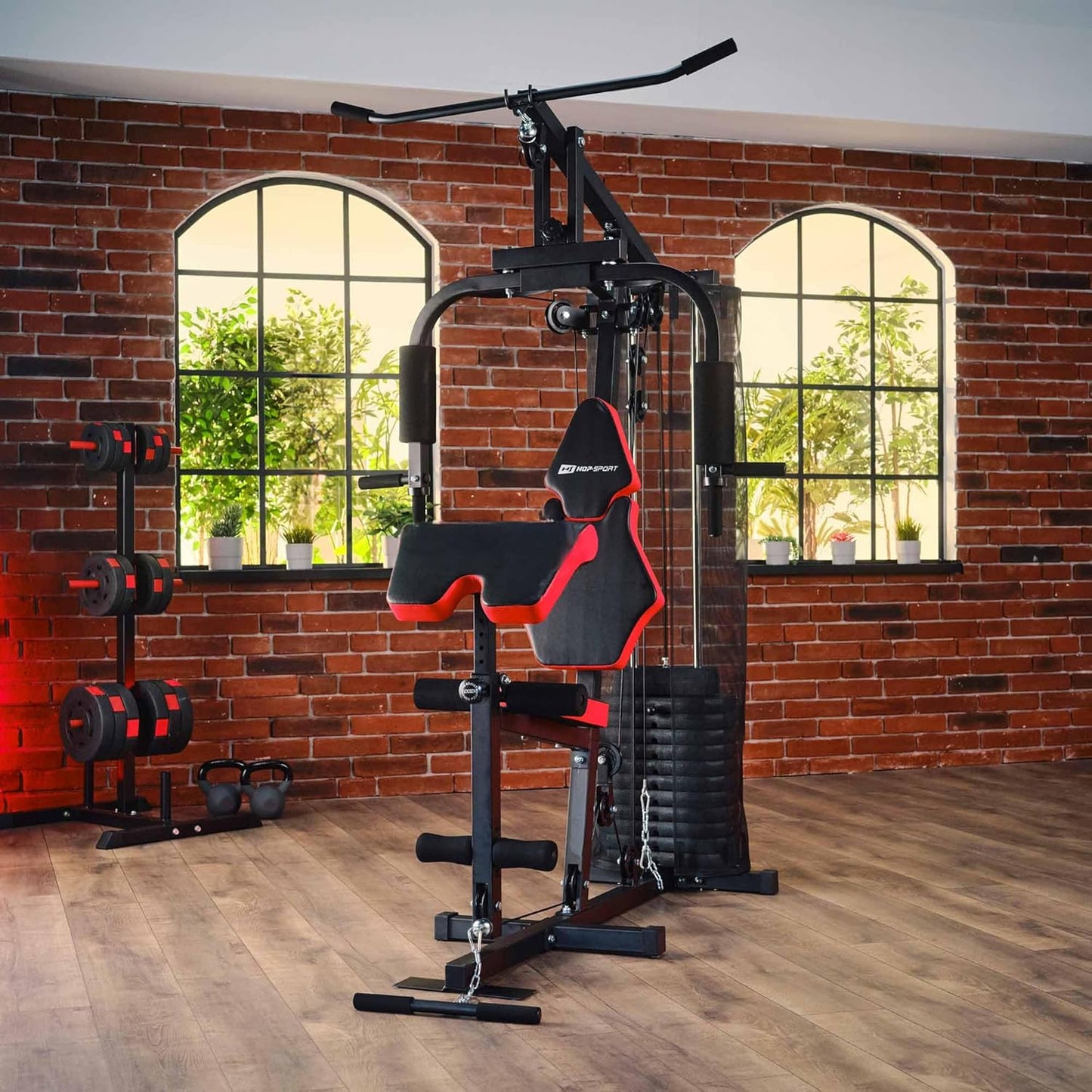 Hop-Sport Home Gym HS-1044K Multifunctional Fitness Station with Weight Stack