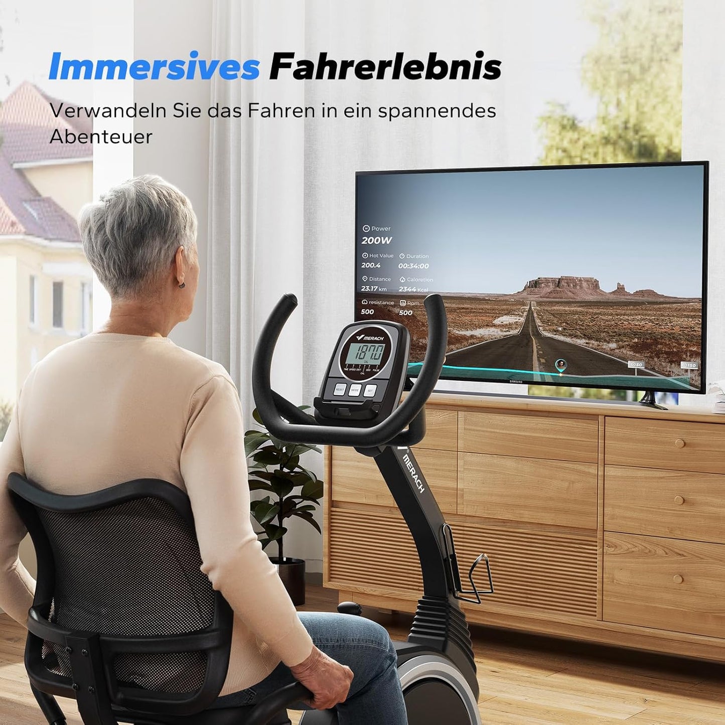 MERACH Recumbent Exercise Bike for Home Cardio Workout with Bluetooth