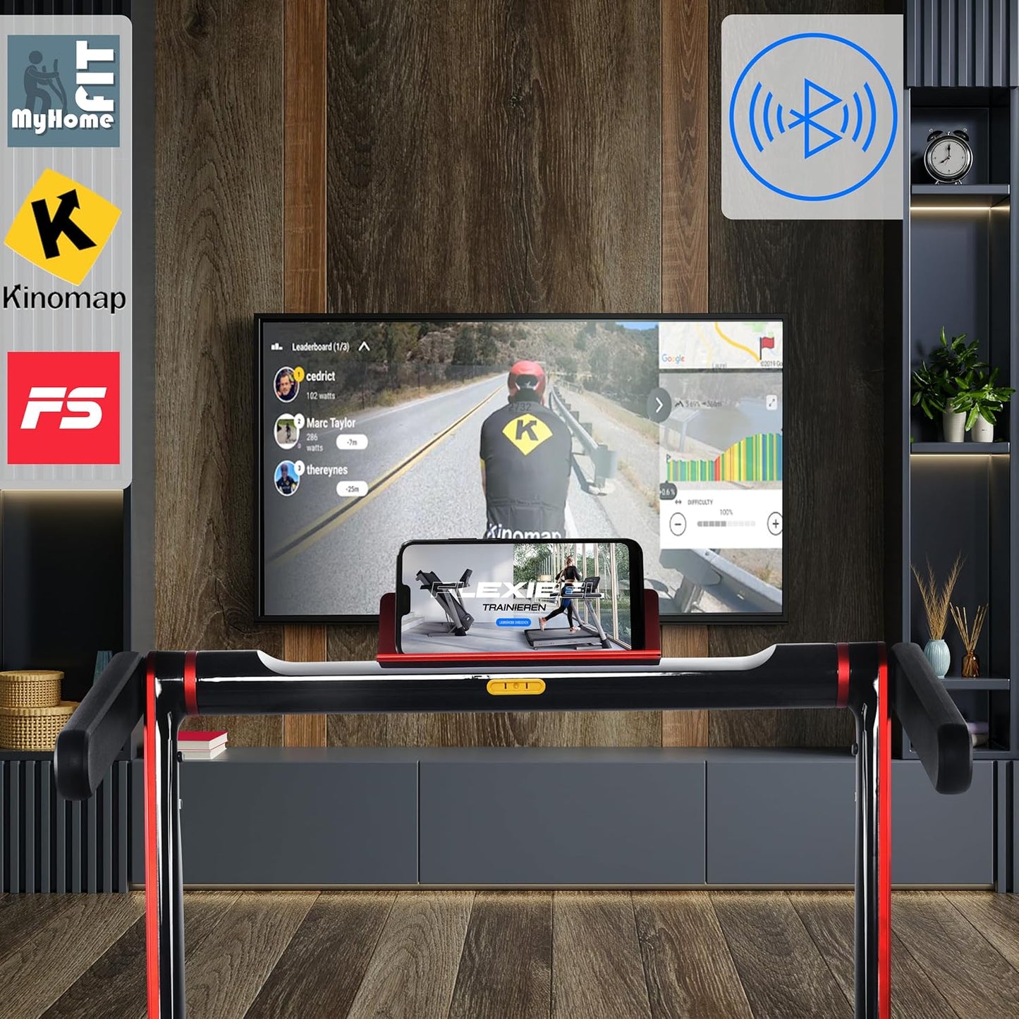 Maxxus M8 Folding Electric Treadmill with Bluetooth & App Control